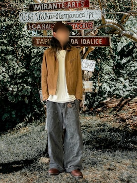 「EBBETS FIELD FLANNELS（エベッツフィールドフランネルズ）のアイテム」を使った、噂のキーマンさん（メンズ・170cm）の冬コーディネート