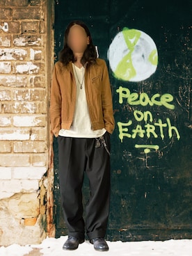 「アイテム（ブルゾン）」を使った、噂のキーマンさん（メンズ・170cm）の春コーディネート