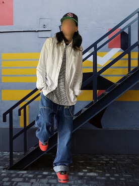 「uniform experiment（ユニフォームエクスペリメント）のアイテム」を使った、噂のキーマンさん（メンズ・170cm）の春コーディネート