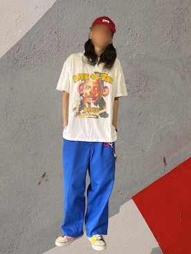 「Supreme （シュプリーム）のアイテム」を使った、噂のキーマンさん（メンズ・170cm）の夏コーディネート