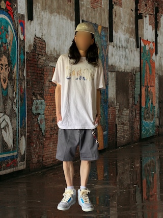 「UNION（UNION TOKYO）（ユニオン）のUNION TOKYO 4th UNION ORIGINAL PLATES TEE ユニオン Tシャツ（Tシャツ/カットソー）」を使った、噂のキーマンさん（メンズ・170cm）の秋コーディネート
