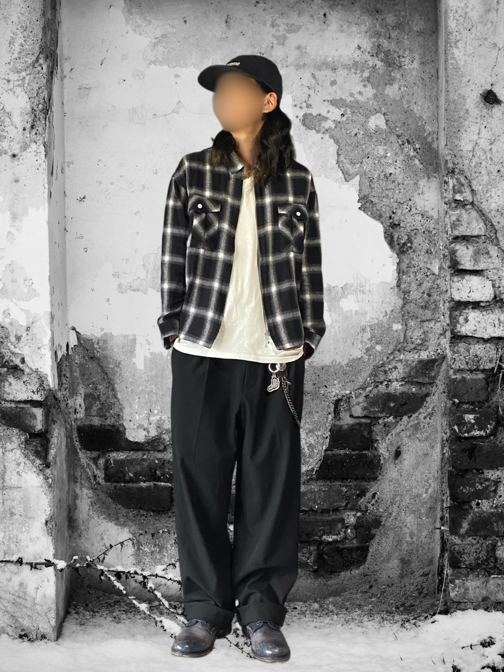 Supreme のアイテムを使った「オンブレーチェックシャツ」の人気