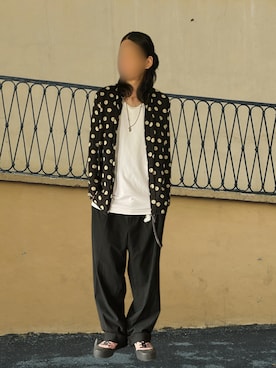 「adidas（アディダス）のカーリー クロス トレーナーXX92 / Karlie Kloss Trainer XX92 / 厚底スニーカー / アディダスオリジナルス（メンズ/レディース）（スニーカー、ピンク系）」を使った、噂のキーマンさん（メンズ・170cm）の夏コーディネート