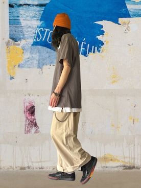 「HUF（ハフ）のアイテム」を使った、噂のキーマンさん（メンズ・170cm）の夏コーディネート