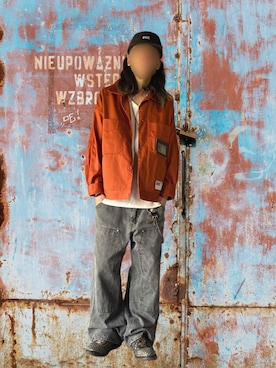 「アイテム（ブルゾン）」を使った、噂のキーマンさん（メンズ・170cm）の春コーディネート