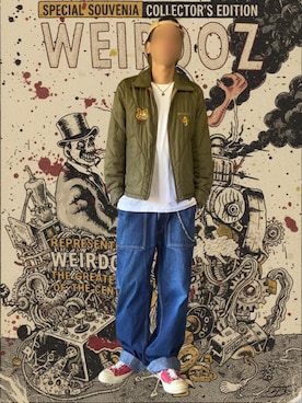 「アイテム（キャップ）」を使った、噂のキーマンさん（メンズ・170cm）の秋コーディネート