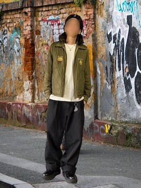 「アイテム（帽子）」を使った、噂のキーマンさん（メンズ・170cm）の秋コーディネート