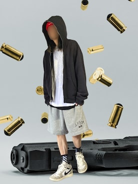 「Supreme （シュプリーム）のアイテム」を使った、噂のキーマンさん（メンズ・170cm）の春コーディネート