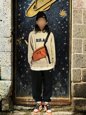 「Y-3(ワイスリー)のアイテム」を使った、噂のキーマンさん(メンズ・170cm)の冬コーディネート