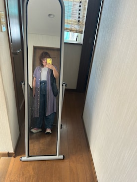 「アイテム（その他アウター、パープル系）」を使った、ttkanadmさん（レディース・154cm）の夏コーディネート
