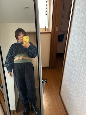 「アイテム（スウェットパンツ）」を使った、ttkanadmさん（レディース・154cm）の秋コーディネート