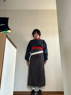 「しまむら（シマムラ）のアイテム（スカート、その他）」を使った、ttkanadmさん（レディース・154cm）の春コーディネート