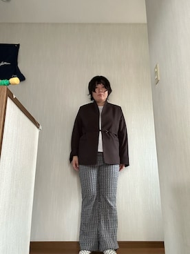 「H&M（エイチ・アンド・エム）のアイテム（ジャケット/アウター）」を使った、ttkanadmさん（レディース・154cm）の春コーディネート