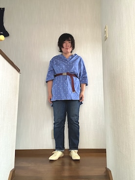 「しまむら（シマムラ）のアイテム（パンツ）」を使った、ttkanadmさん（レディース・154cm）の春コーディネート