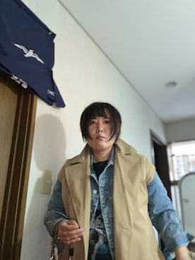 「アイテム（トレンチコート）」を使った、ttkanadmさん（レディース・154cm）の冬コーディネート