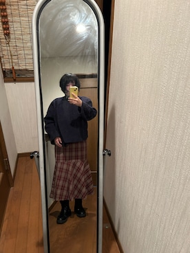 「H&M（エイチ・アンド・エム）のアイテム（ジャケット/アウター）」を使った、ttkanadmさん（レディース・154cm）の冬コーディネート