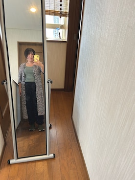 「アイテム（キャミソール、グリーン系）」を使った、ttkanadmさん（レディース・154cm）の秋コーディネート