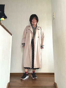 「しまむら（シマムラ）のアイテム（ジャケット/アウター）」を使った、ttkanadmさん（レディース・154cm）の春コーディネート