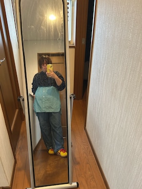 「しまむら（シマムラ）のアイテム（デニムパンツ）」を使った、ttkanadmさん（レディース・154cm）の秋コーディネート