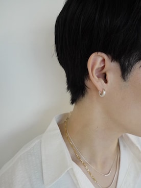 「アイテム（ピアス（両耳用））」を使った、Ryuya Morimotoさん（メンズ・171cm）の秋コーディネート