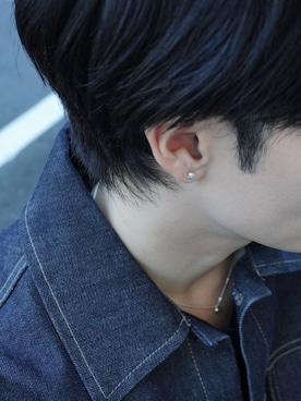 「アイテム（ピアス（両耳用））」を使った、Ryuya Morimotoさん（メンズ・171cm）の秋コーディネート