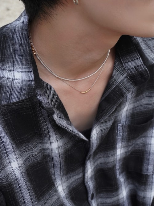 SILVER925 18KGP シェードコンビチェーンネックレス（ネックレス