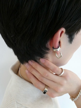 「アイテム（イヤーカフ）」を使った、Ryuya Morimotoさん（メンズ・171cm・20代）の秋コーディネート