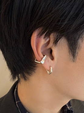 「アイテム（ピアス（両耳用））」を使った、Ryuya Morimotoさん（メンズ・171cm）の冬コーディネート