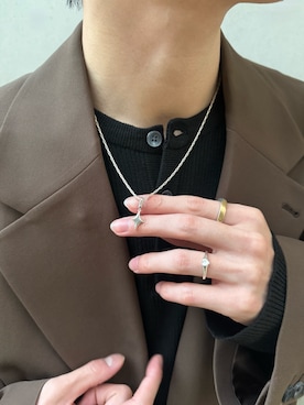 「アイテム（チャーム）」を使った、Ryuya Morimotoさん（メンズ・171cm）の冬コーディネート