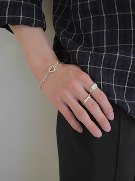 「TEN.（テン）のアイテム（リング）」を使った、Ryuya Morimotoさん（メンズ・171cm）の春コーディネート