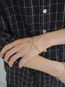 「アイテム（チャーム）」を使った、Ryuya Morimotoさん（メンズ・171cm）の春コーディネート