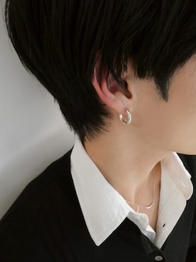 「アイテム（ピアス（両耳用））」を使った、Ryuya Morimotoさん（メンズ・171cm・20代）の冬コーディネート