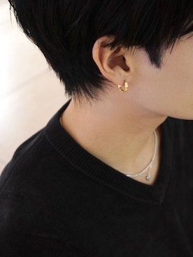 「アイテム（ピアス（両耳用））」を使った、Ryuya Morimotoさん（メンズ・171cm）の秋コーディネート