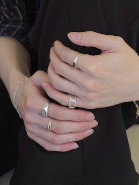 「TEN.（テン）のアイテム（リング）」を使った、Ryuya Morimotoさん（メンズ・171cm）の春コーディネート