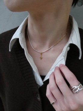 「アイテム（チャーム）」を使った、Ryuya Morimotoさん（メンズ・171cm）の冬コーディネート