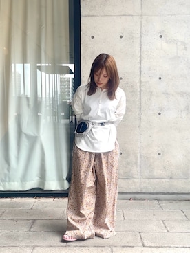 「かぐれ（カグレ）のアイテム（Tシャツ/カットソー）」を使った、Ayumiさん（レディース・154cm）の夏コーディネート
