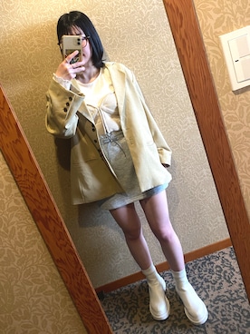 「OLUN（オルン）のアイテム」を使った、ちーかほさん（レディース・151cm）の春コーディネート
