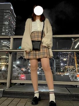 「BURBERRY（バーバリー）のアイテム」を使った、ぽぽさん（レディース・162cm）の冬コーディネート