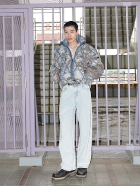 「アイテム（ジャケット/アウター）」を使った、HIROKIさん（メンズ・185cm）の秋コーディネート