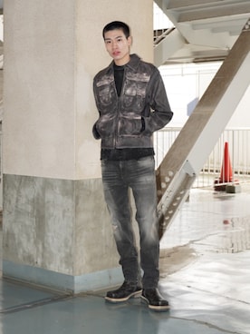 「アイテム（ジャケット/アウター）」を使った、HIROKIさん（メンズ・185cm）の秋コーディネート