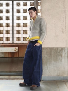 「アイテム（ブーツ）」を使った、HIROKIさん（メンズ・185cm）の秋コーディネート