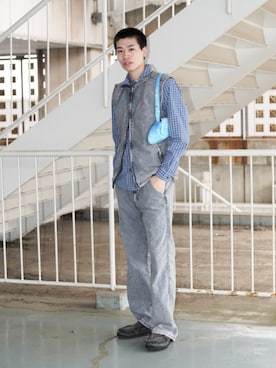 「アイテム（ジャケット/アウター）」を使った、HIROKIさん（メンズ・185cm）の秋コーディネート