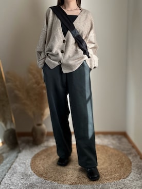 「アイテム（キャミソール）」を使った、hikalさん（レディース・160cm）の冬コーディネート