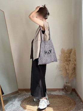 「アイテム（トートバッグ）」を使った、hikalさん（レディース・160cm・30代）の夏コーディネート