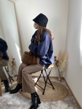 hikalさん（レディース・160cm）の冬コーディネート