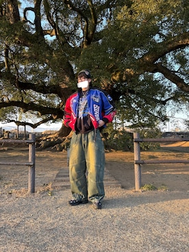 「NFL（ナショナルフットボールリーグ　）のアイテム」を使った、yunさん（メンズ・180cm）の冬コーディネート