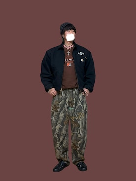 「NFL（ナショナルフットボールリーグ　）のアイテム」を使った、yunさん（メンズ・180cm）の冬コーディネート