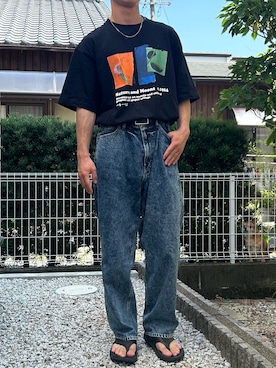 「アイテム（デニムパンツ）」を使った、dai31さん（メンズ・165cm）の夏コーディネート