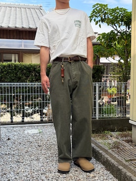 「UNIVERSAL OVERALL（ユニバーサルオーバーオール）のアイテム」を使った、dai31さん（メンズ・165cm）の夏コーディネート