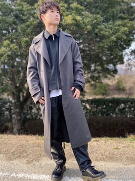 「act'm（アクトム）のアイテム（ブルゾン）」を使った、dai31さん（メンズ・165cm）の冬コーディネート